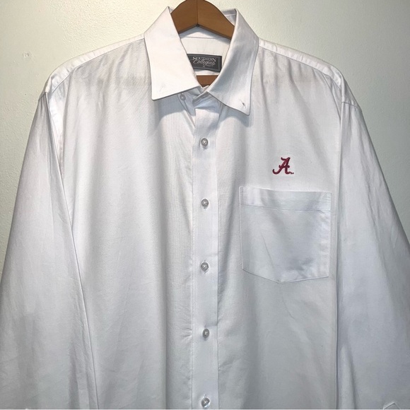 Alabama Southern Collegiate Apparel LS White Dress Shirt Size M - Never Worn! - Picture 3 of 7